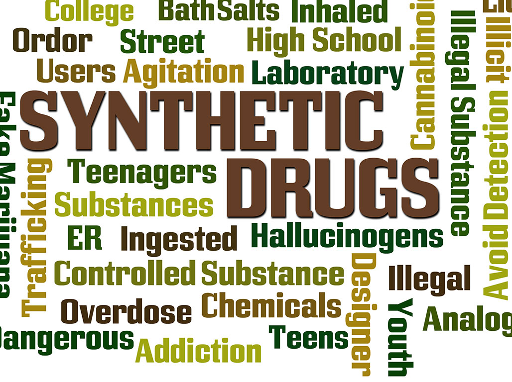 Word Graphic with Synthetic Drugs