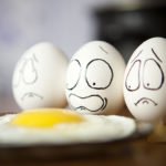 Eggs that are scared