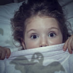 Girl scared at night