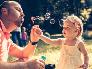 daugher and loving father