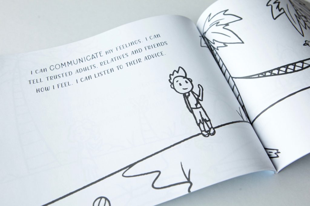 coloring book for kids teaches new words