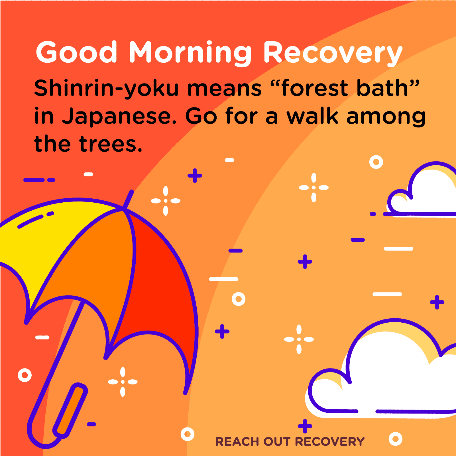 Recovery Quotes Take A Forest Bath Reach Out Recovery