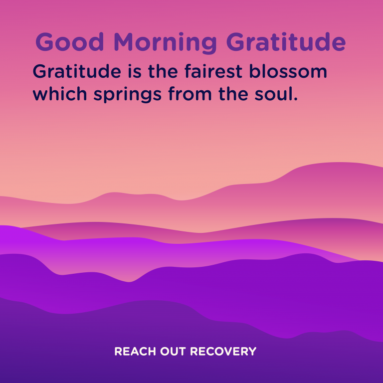Good morning Gratitude blossom
