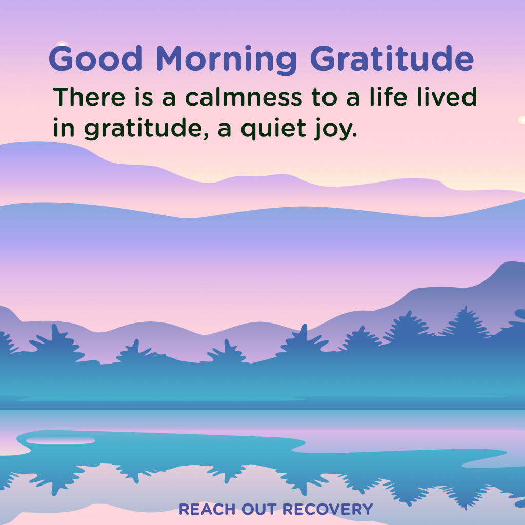 Good morning Gratitude calm