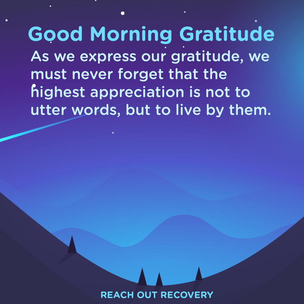 Good morning Gratitude express