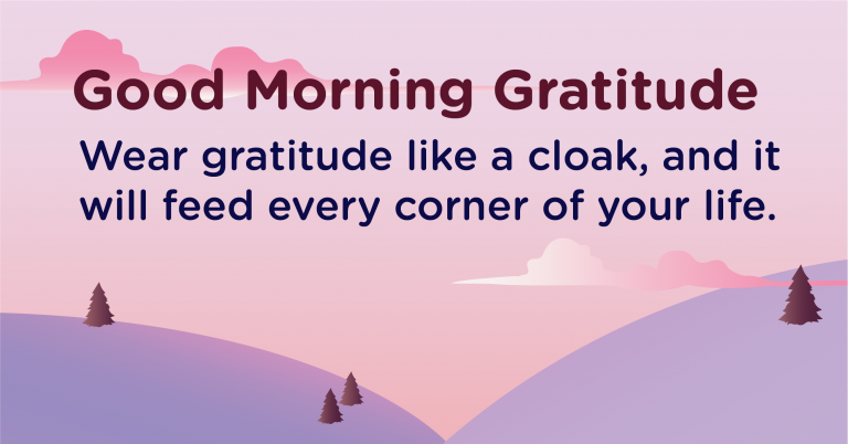 Good morning Gratitude wear