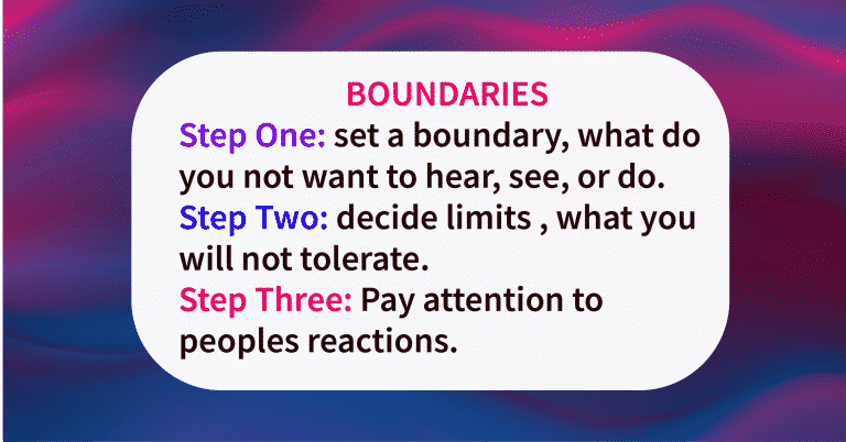 Quote of the day boundaries