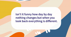 Quote of the day change