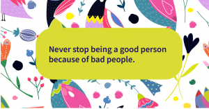 Quote of the day good