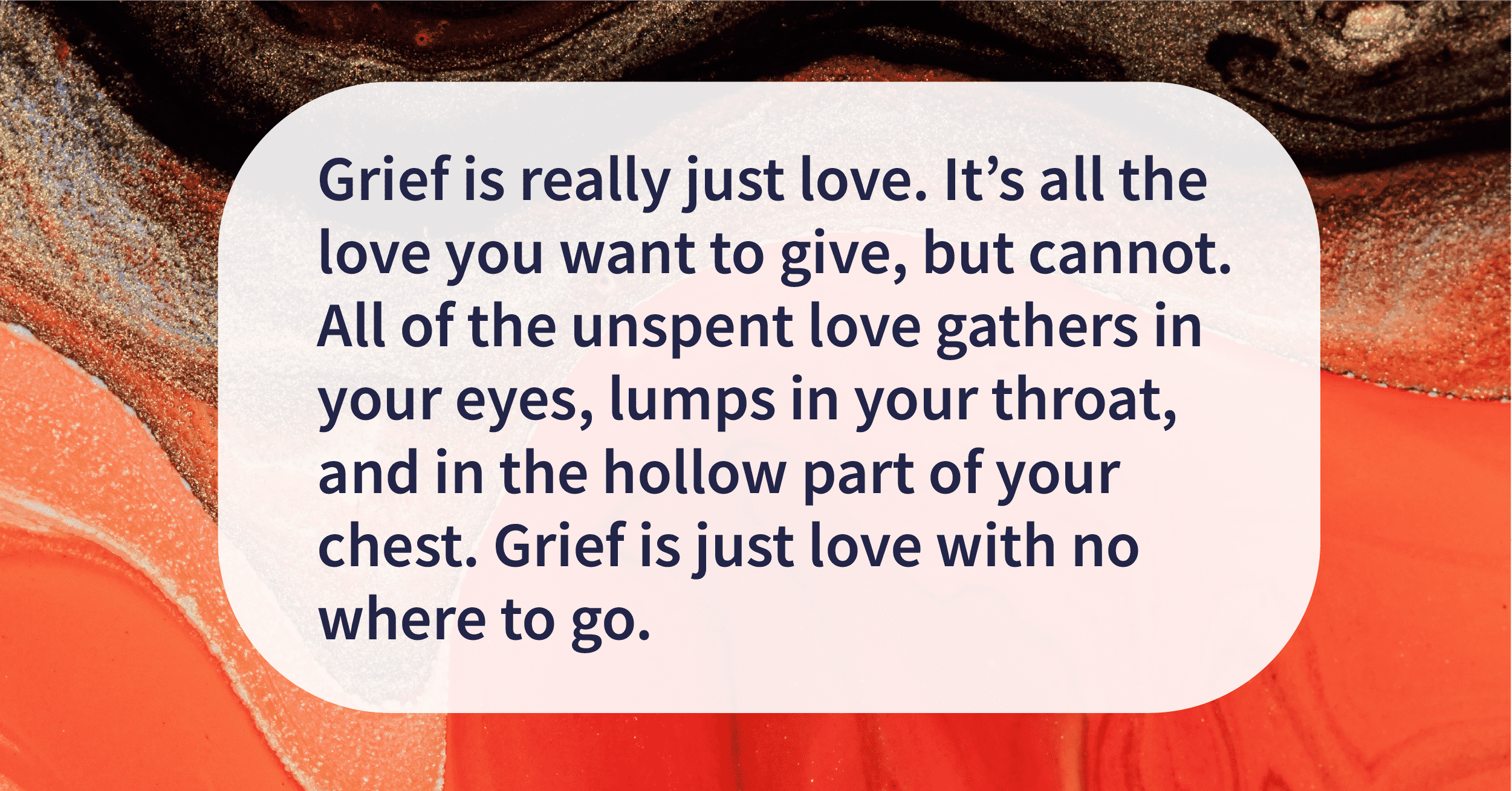 Quote of the day grief
