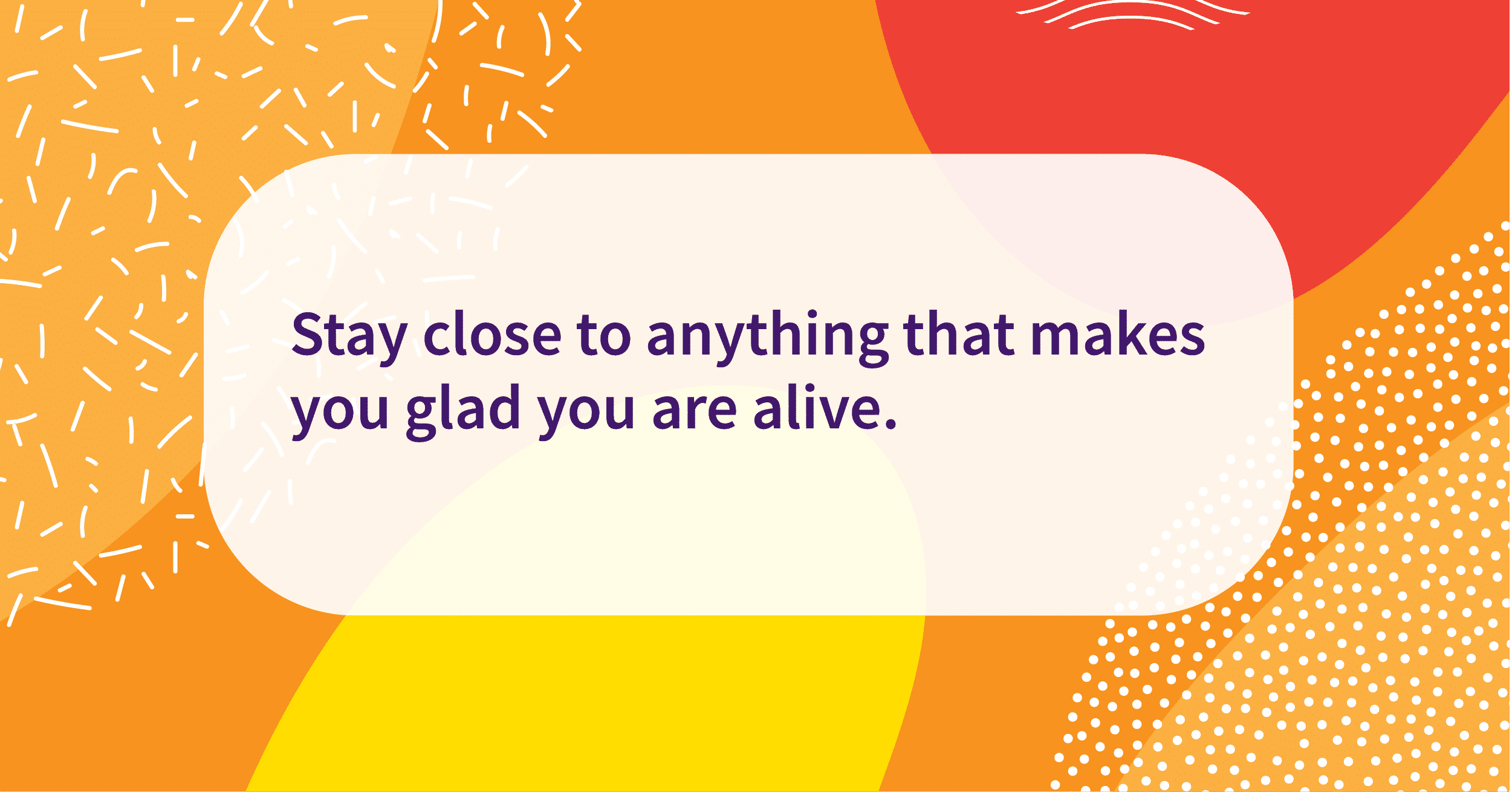Quote of the day glad