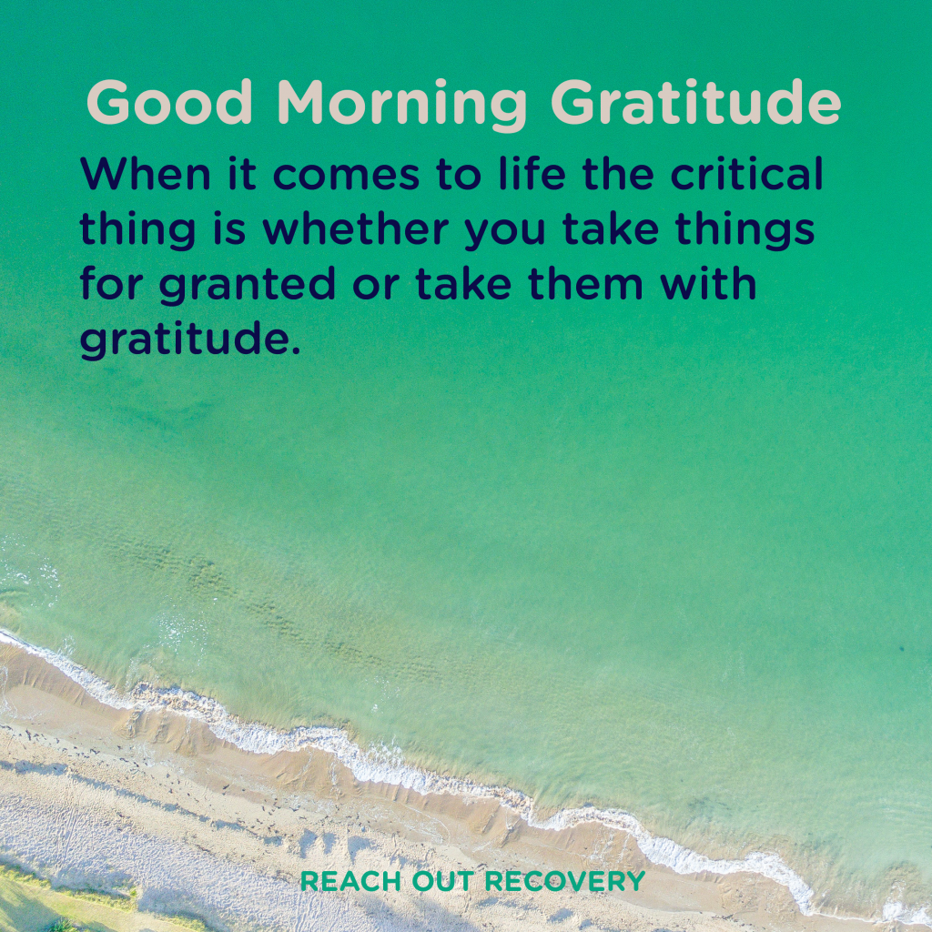 Good morning Gratitude critical