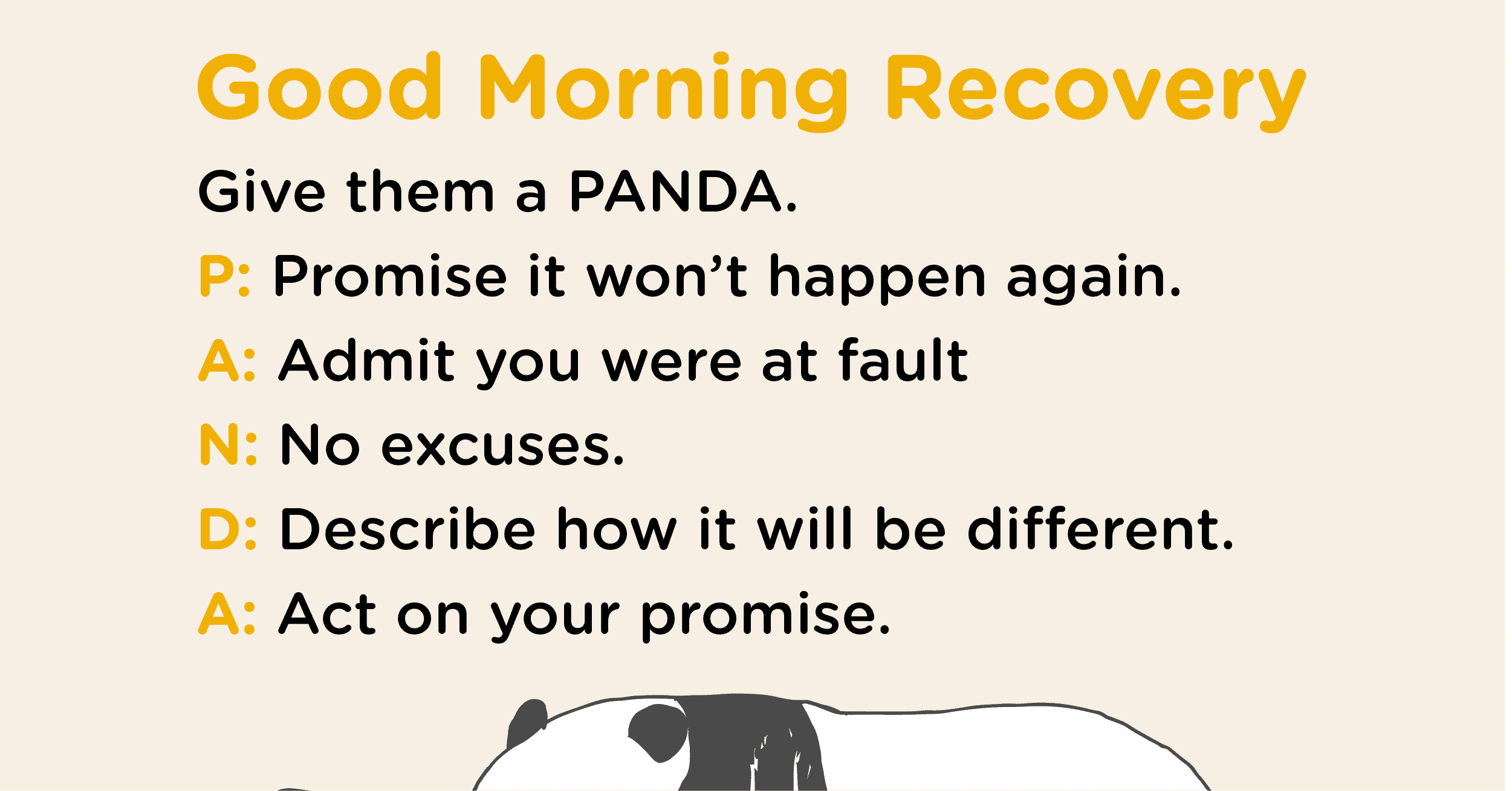 Good Morning Recovery panda