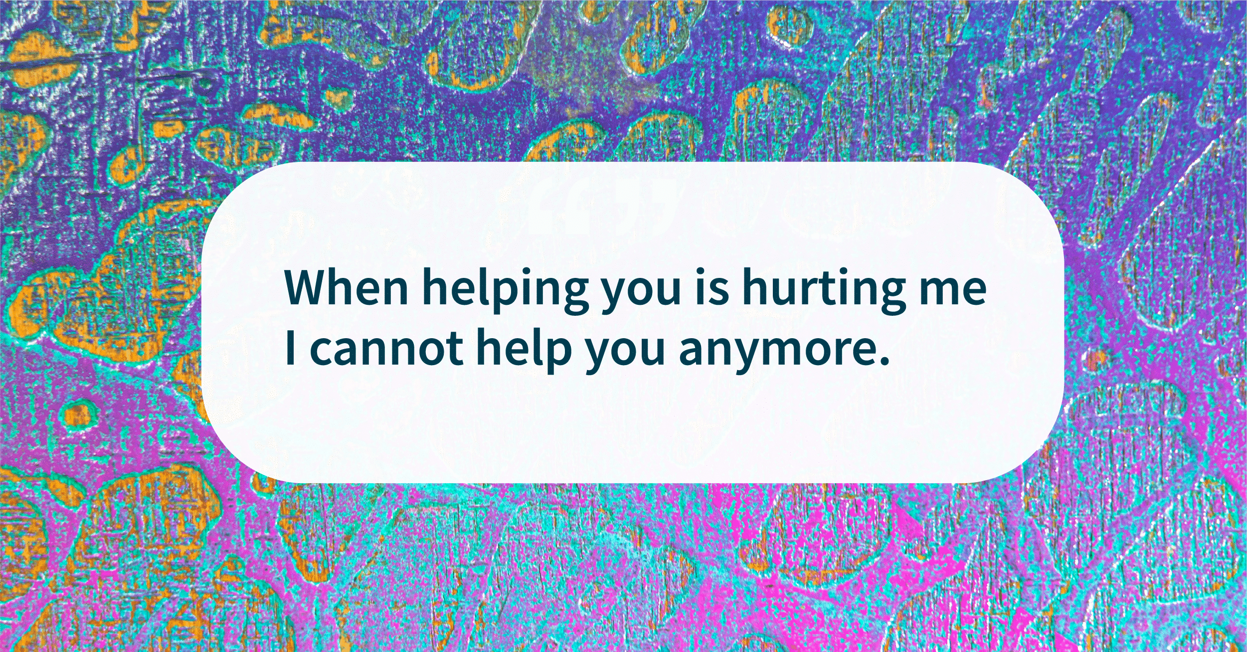 Quote of the day helping