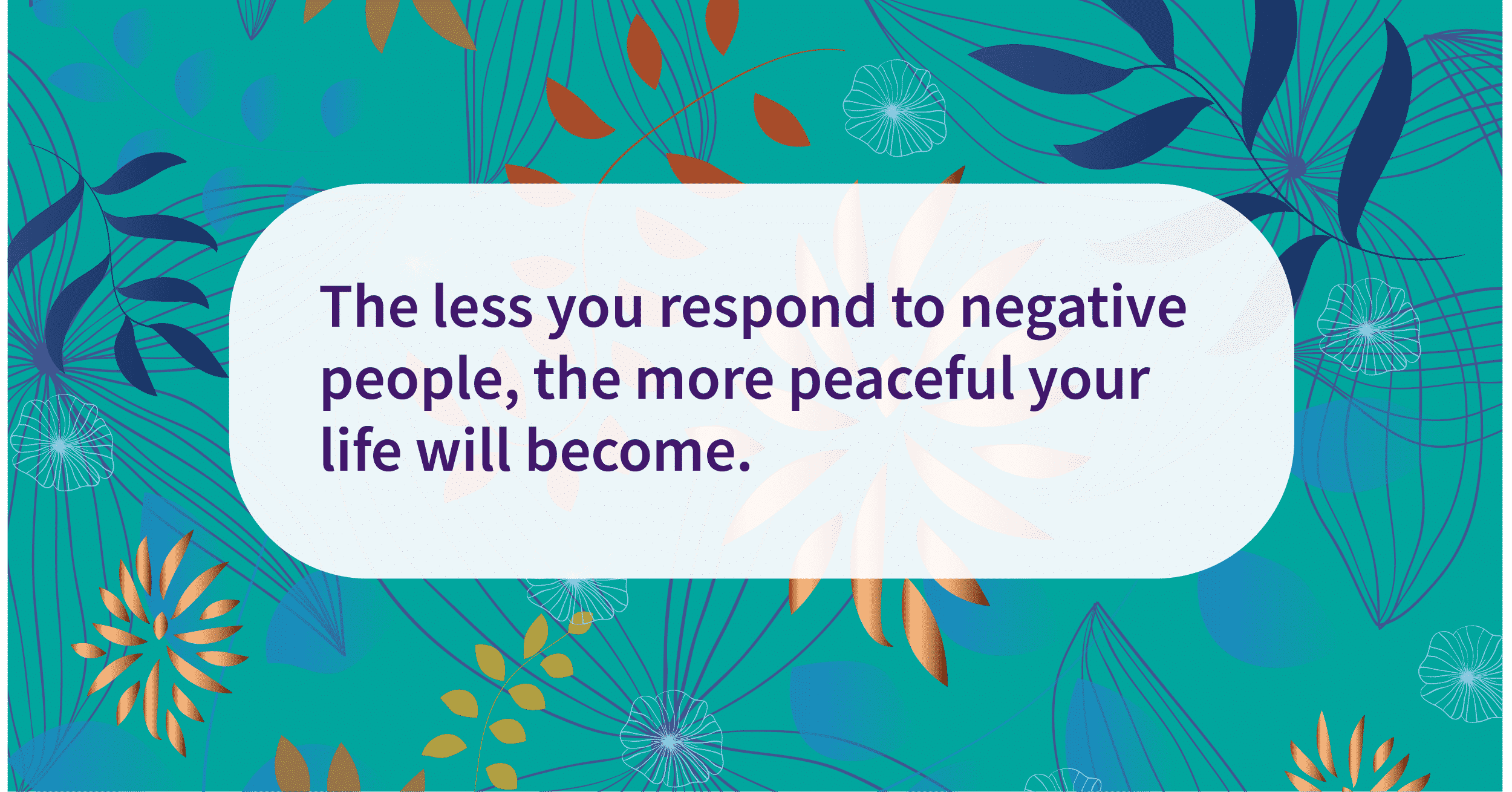 how to respond to negative people
