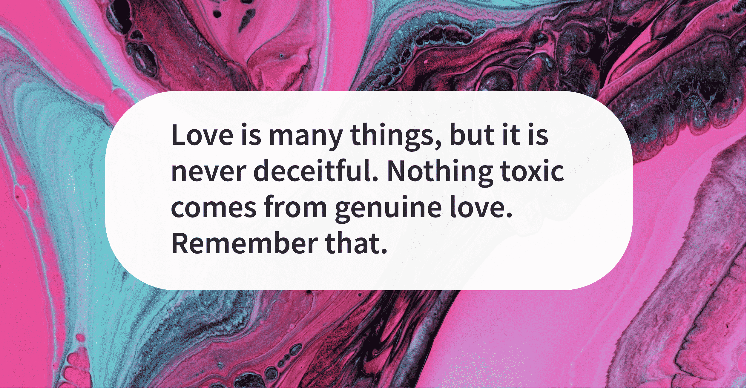 Quote of the day genuine love