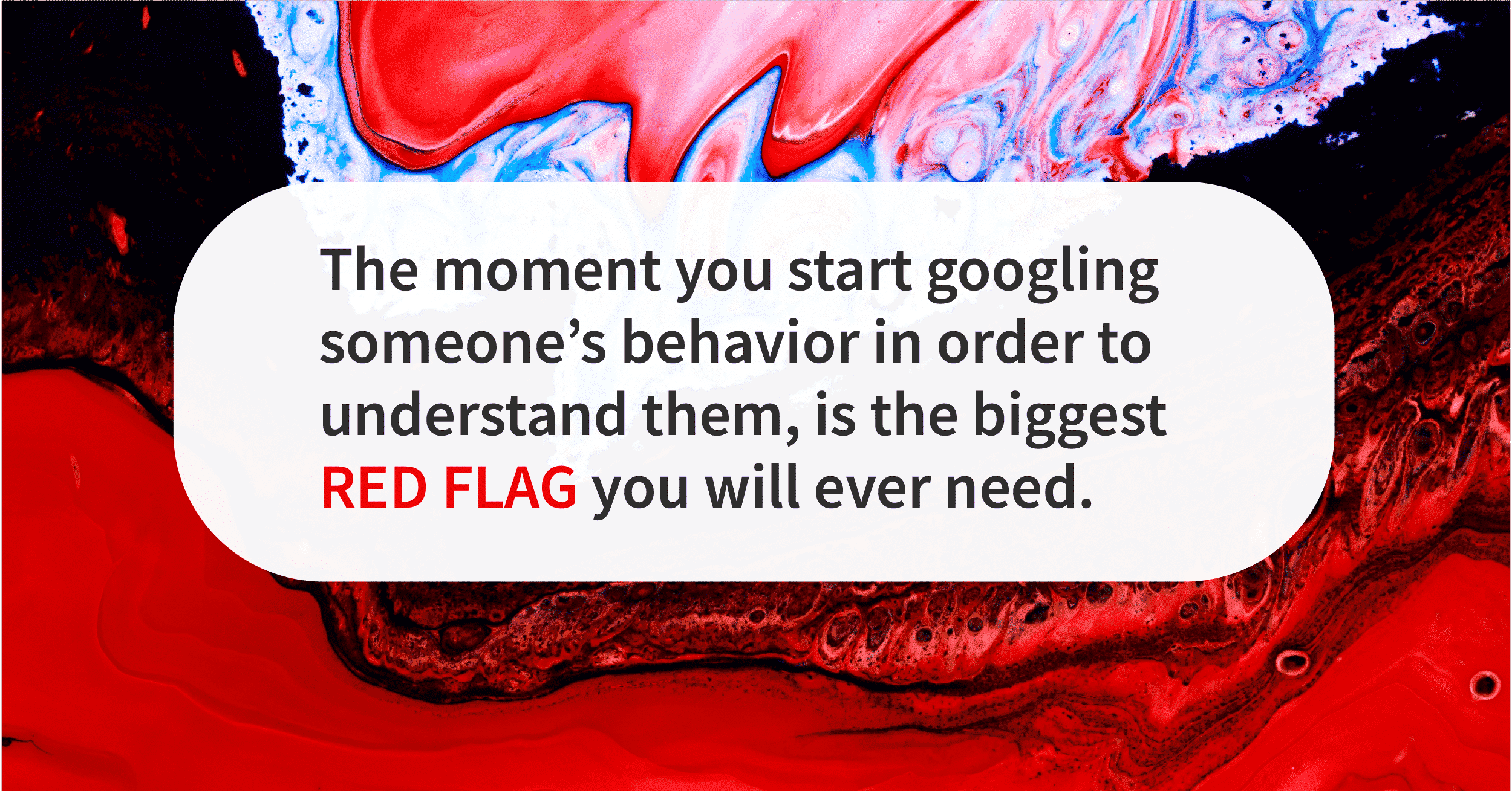 Quote of the day red flag