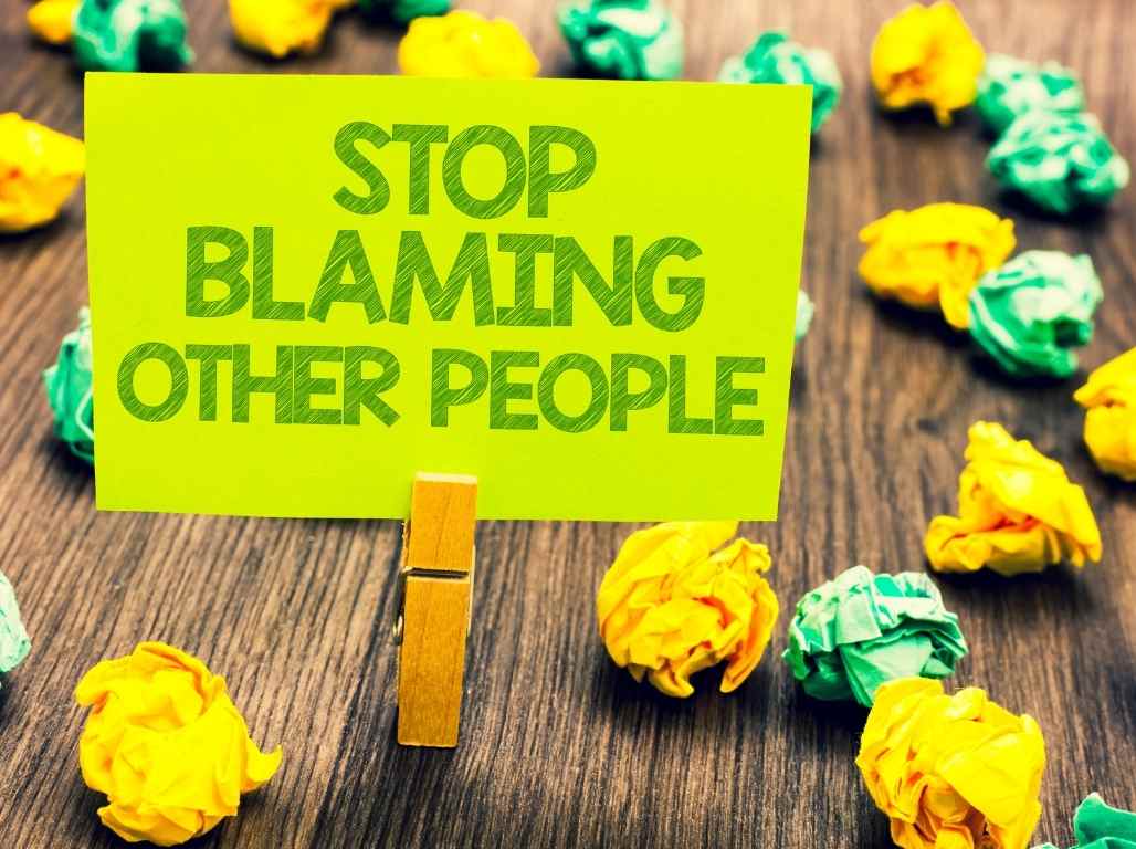 blaming others