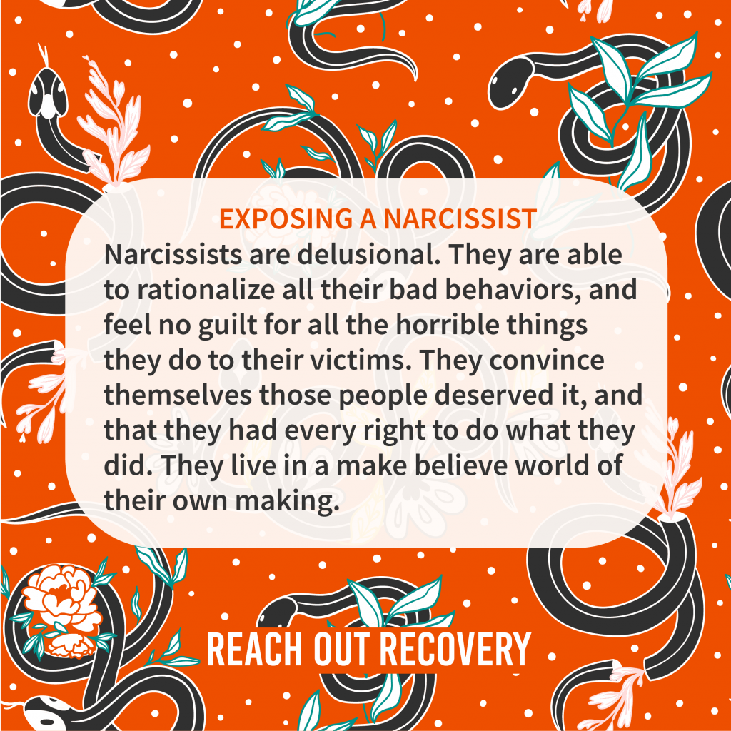 exposing a narcissist is a tricky business