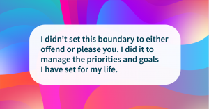 Boundary quote Time is valuable