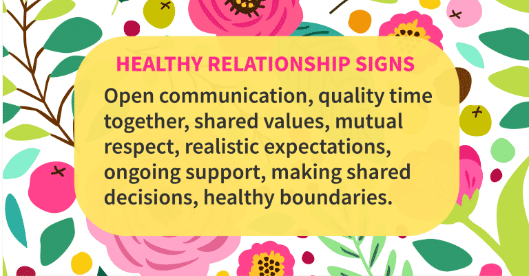 signs of healthy relationships