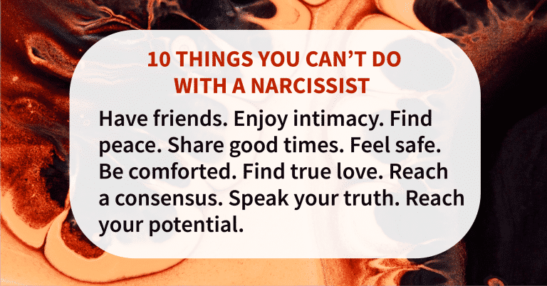 Top 10 damages of a narcissist