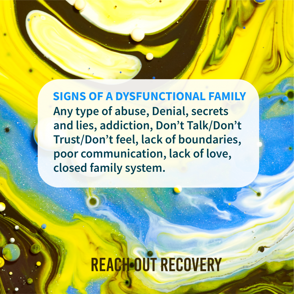 Signs of a dysfunctional family may be hidden