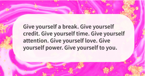 Depressed quotes give yourself a break