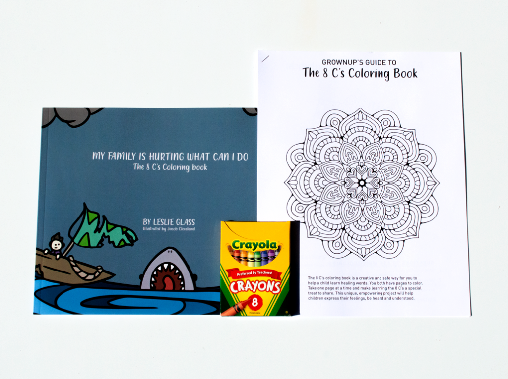 Ease your children's fear with this special coloring book