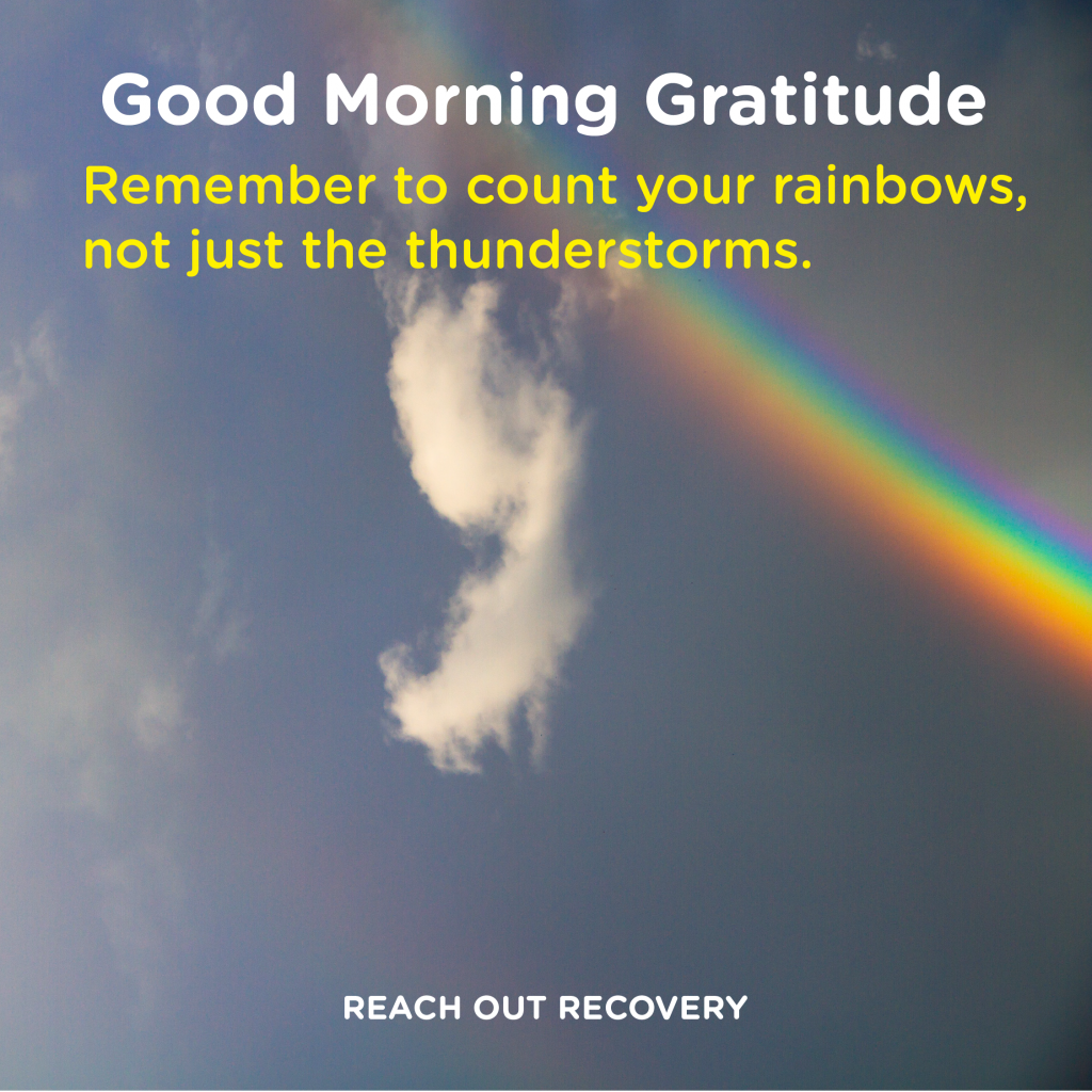Gratitude quotes Count your rainbows 