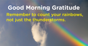 Gratitude quotes Count your rainbows