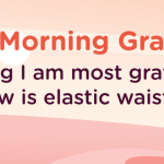 gratitude quote elastic waisbands