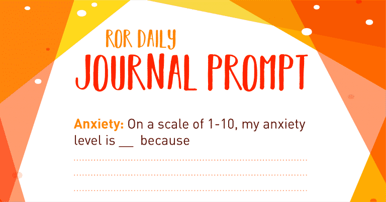 Anxiety journal prompt