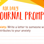 anxiety journal prompt