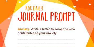 anxiety journal prompt
