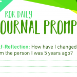 Self Reflection journal prompts change