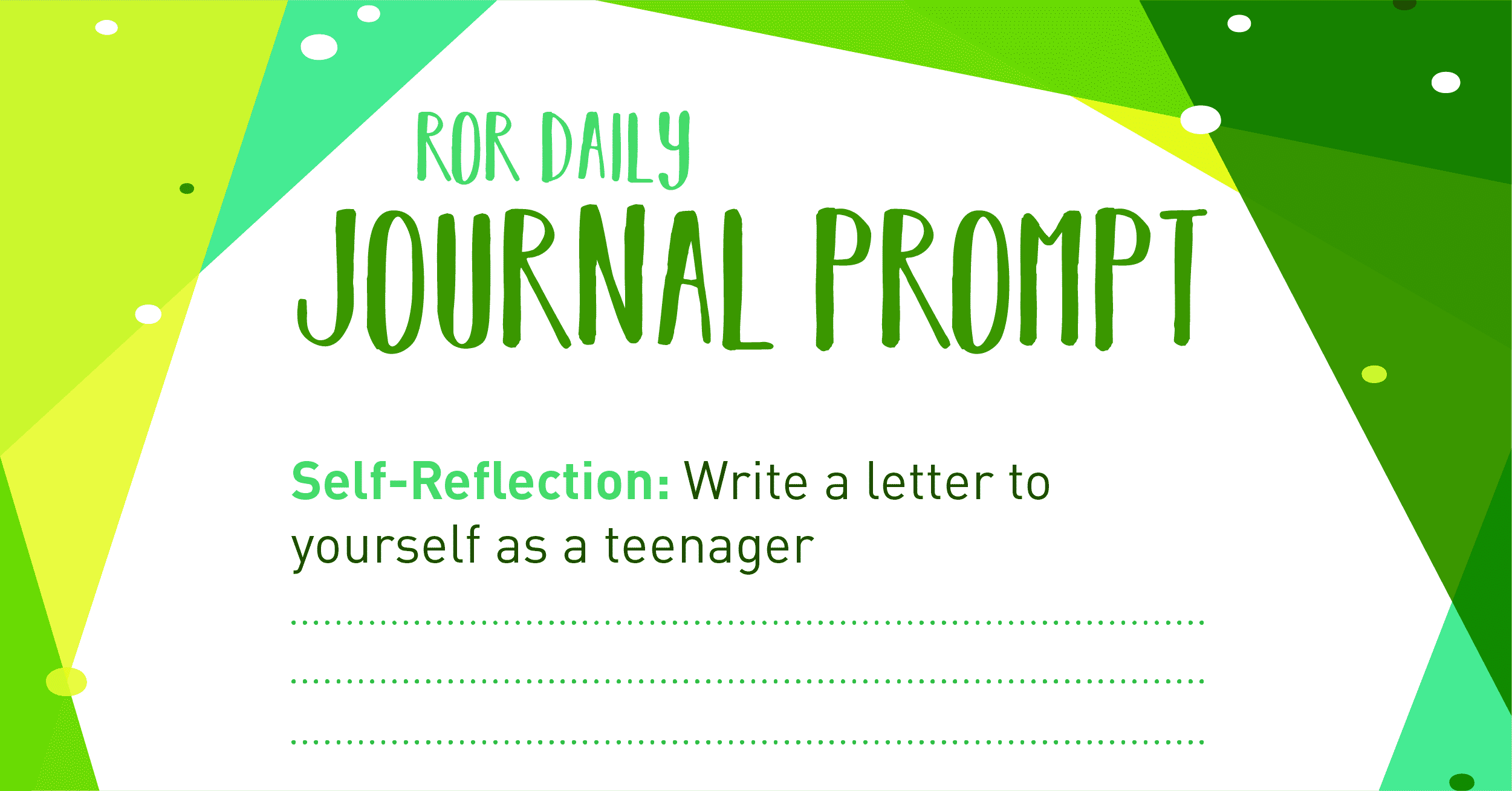 self reflection journal prompt
