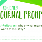 self reflection journal prompt Your world