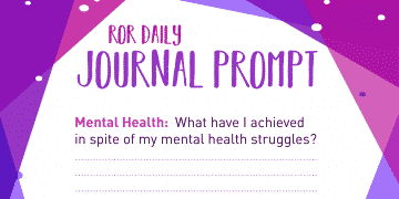 mental health journal prompt
