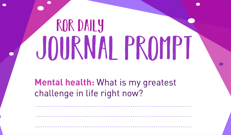 Mental Health Journal Prompt: Challenge