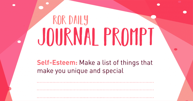 self esteem journal prompts what makes you special