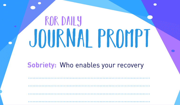 Sobriety Journal Prompt: Your Recovery Enabler