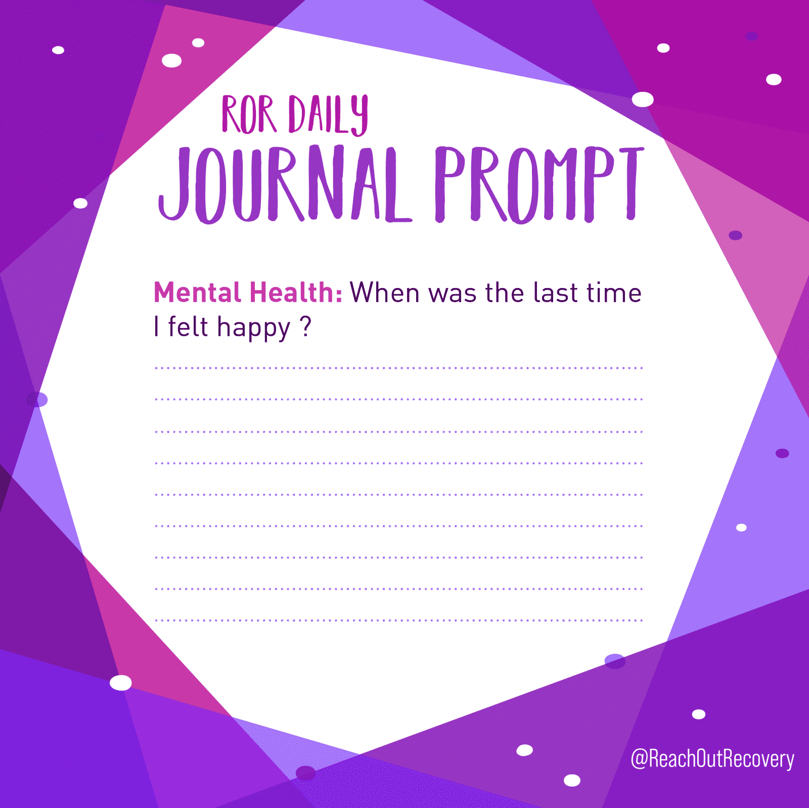 Mental Health Printable Journal Prompts