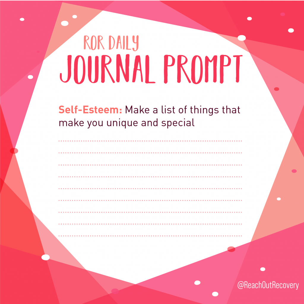 Self Esteem Journal Prompt what makes you special