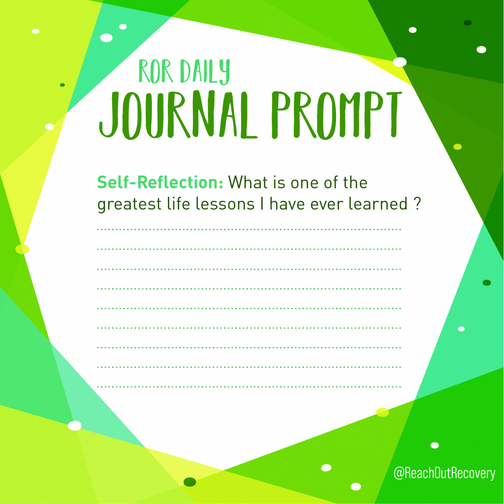 self reflection journal prompt Life Lessons