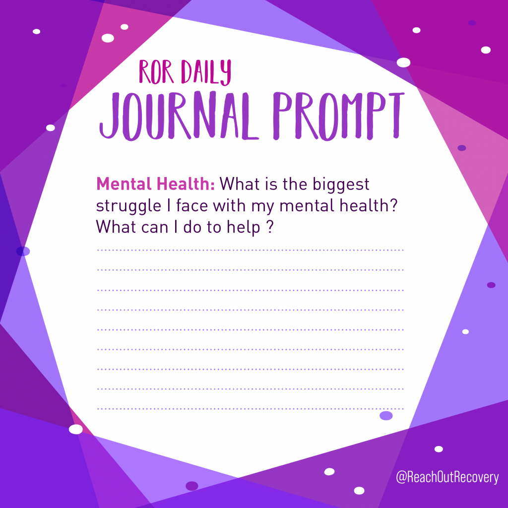 mental health journal prompt Struggle