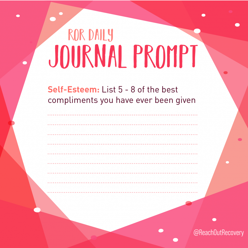 self esteem journal prompt compliments