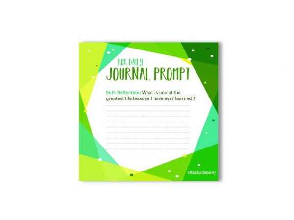 self reflection journal prompt