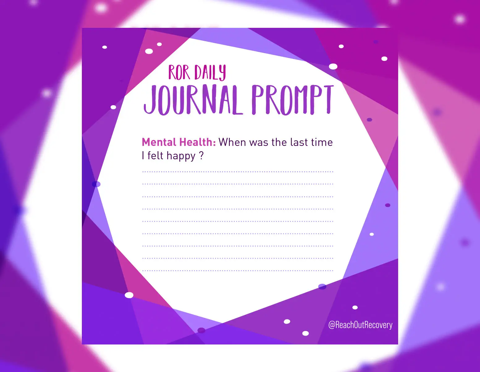 Mental Health Journal Prompt Happiness