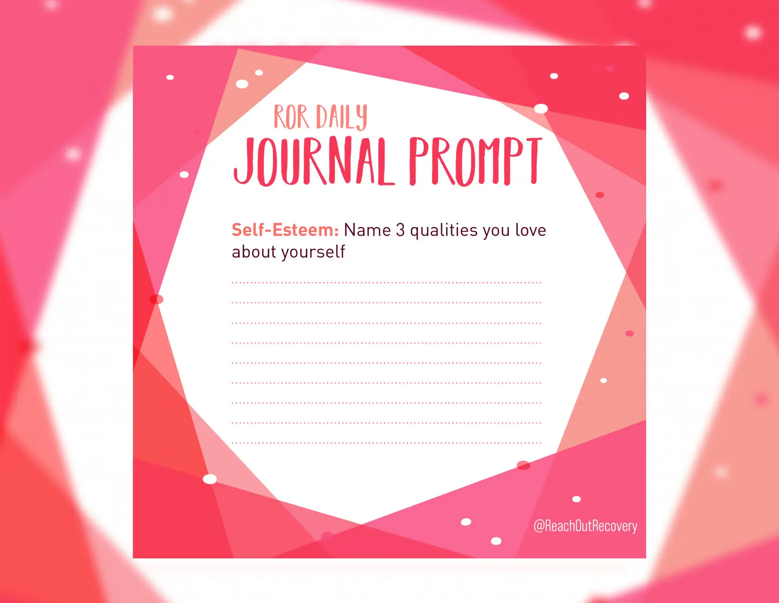 self-esteem journal prompt 3 qualities